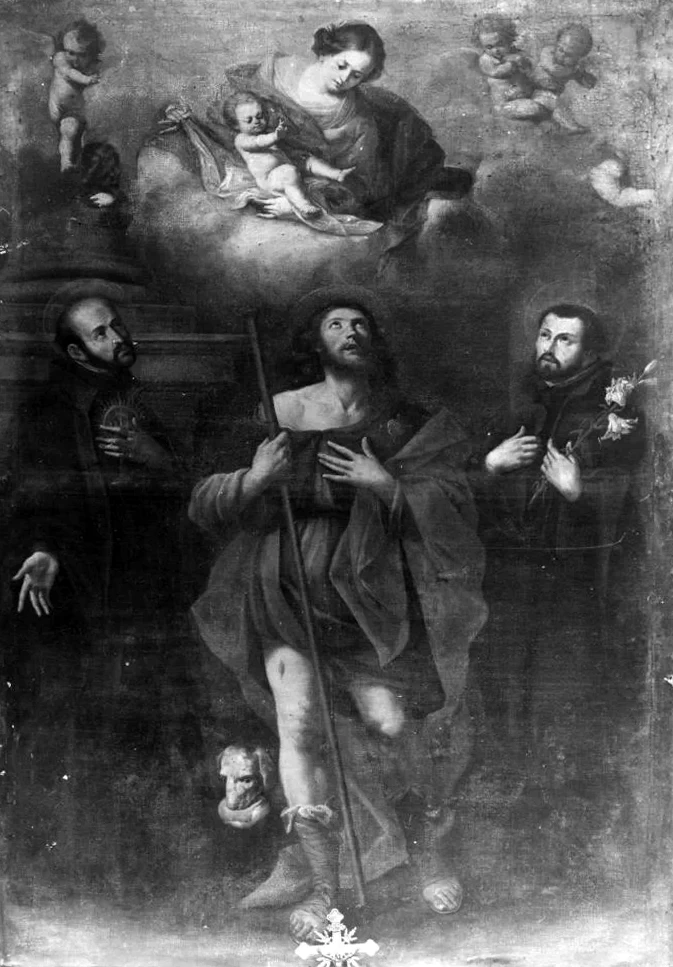 Madonna con Bambino con San Rocco, San Francesco Saverio e Santo - Bracigliano(SA)